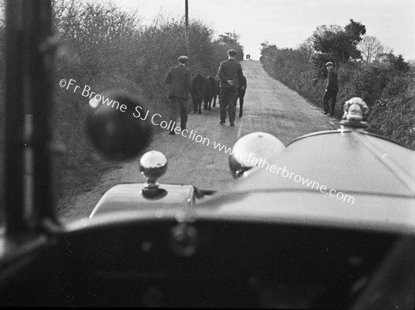 THROUGH WINDSCREEN FARMERS GOING TO MARKET